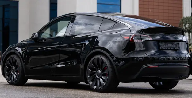 Voor Een Taxi Rit Met Een Tesla