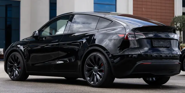 Voor Een Taxi Rit Met Een Tesla Schipholtaxi