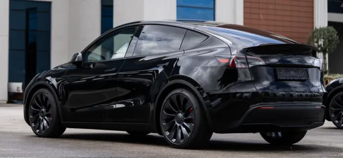 Voor Een Taxi Rit Met Een Tesla