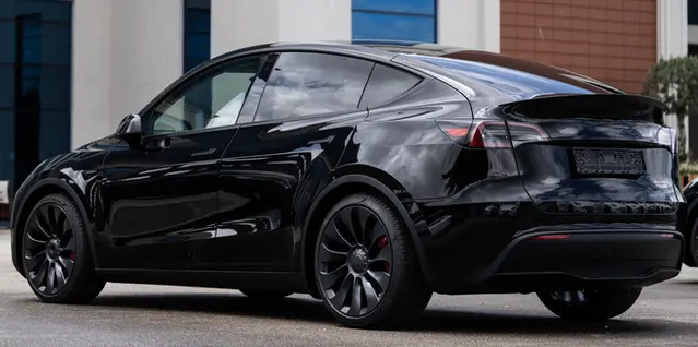 Voor Een Taxi Rit Met Een Tesla Schipholtaxi